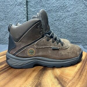Timberland Waterproof Men's Brown Outdoor Leather Hiking Boots Size 8.5
